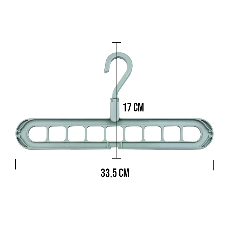 Carregar imagem no visualizador da galeria, Cabide Organizador para Guarda Roupas, com capacidade para 9x mais cabides, suporta até 8 kg, versátil e resistente