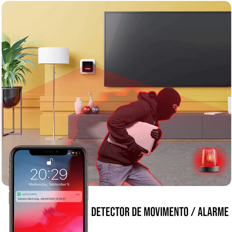 Carregar imagem no visualizador da galeria, Carregador de Celular com Câmera Wifi Full HD, com sensor de movimento, gravação discreta e suporte para cartão de memória