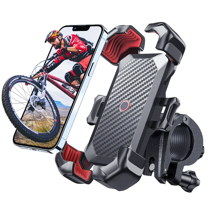 Suporte de Celular para Moto Joyroom, rotação 360°, proteção de silicone, compatível com motos e bicicletas