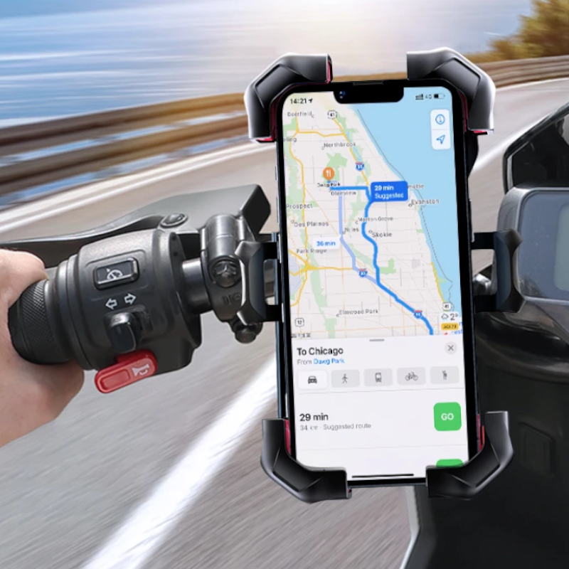 Carregar imagem no visualizador da galeria, Suporte de Celular para Moto Joyroom, rotação 360°, proteção de silicone, compatível com motos e bicicletas