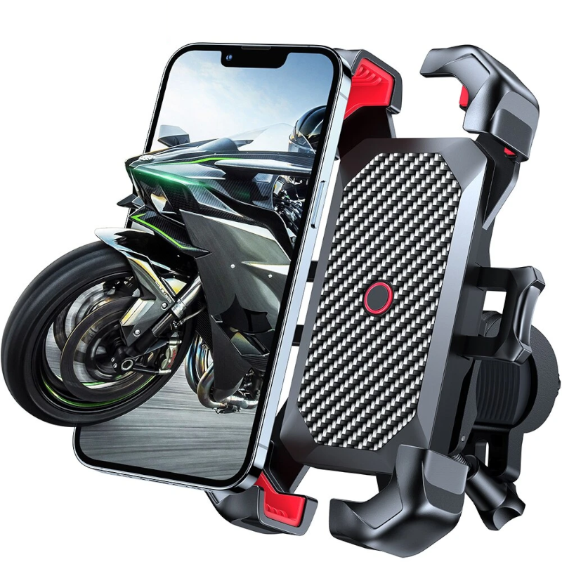 Suporte de Celular para Moto Joyroom, rotação 360°, proteção de silicone, compatível com motos e bicicletas