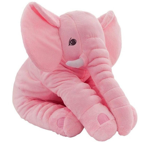 Almofada Elefante de Pelúcia para Bebê em material antialérgico e macio, ideal para amamentação e decoração