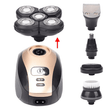 Carregar imagem no visualizador da galeria, Barbeador Elétrico 5 em 1 com lâminas rotativas e autoafiáveis, proteção IPX5 e design ergonômico
