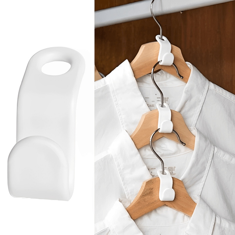 Cabide Aumentador de Espaço para Guarda Roupa, com capacidade para 2 a 3 cabides no lugar de um, ideal para organizar roupas e acessórios