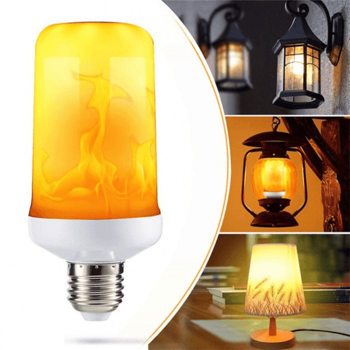 Lâmpada Flamejante de LED com efeito de chama viva para decoração aconchegante