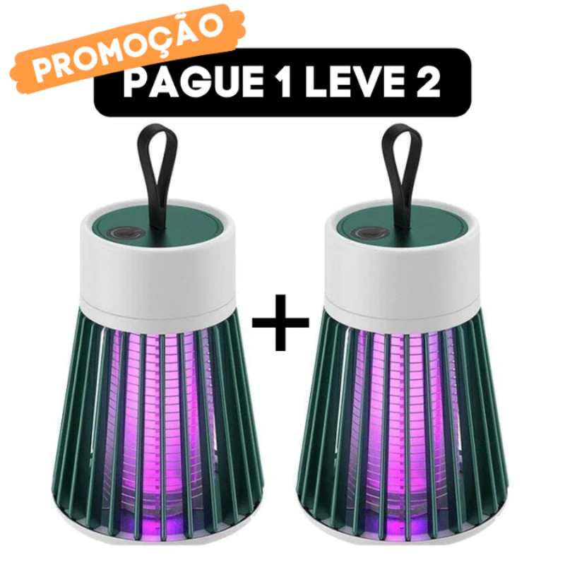 Carregar imagem no visualizador da galeria, Luminária Anti Mosquito Ultravioleta, segura para pets e crianças, com bateria de 2000 mAh e carregamento via USB.