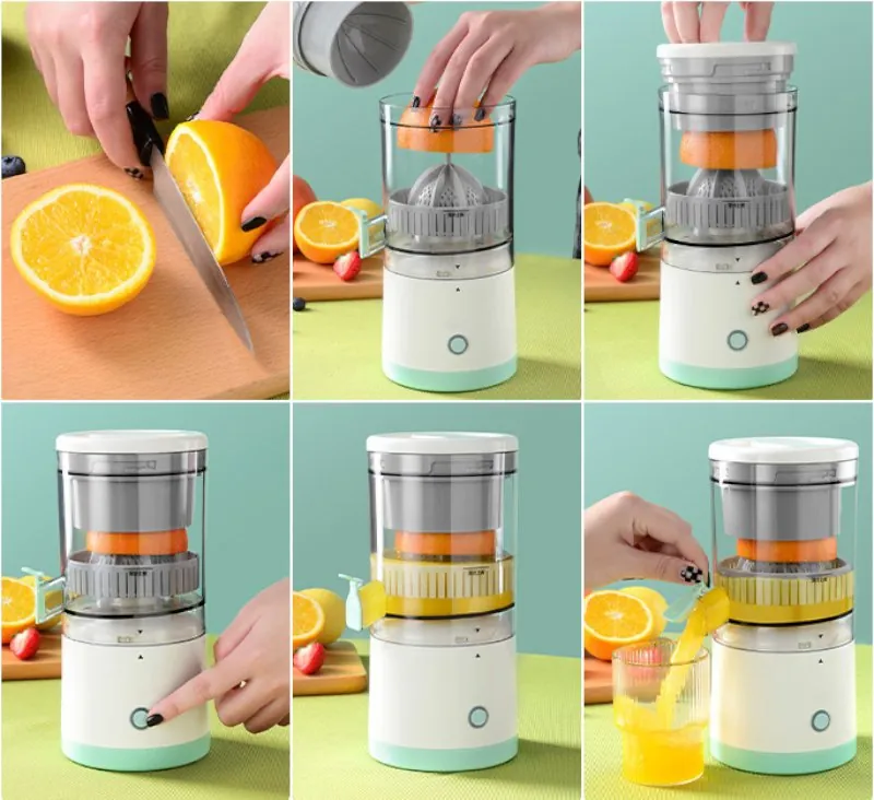 Espremedor de Frutas Automático Portátil USB