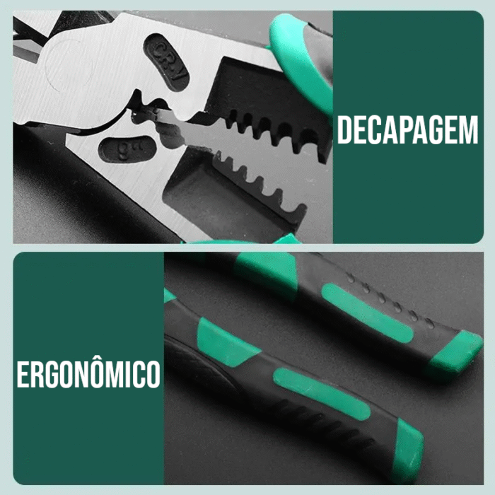 Alicate Universal Multifuncional de Aço Forjado