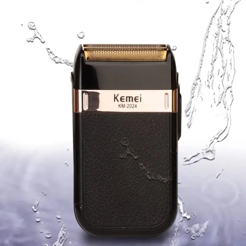 Barbeador Elétrico Recarregável Kemei Masculino