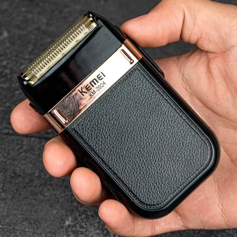 Barbeador Elétrico Recarregável Kemei Masculino