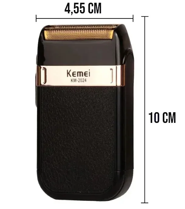 Barbeador Elétrico Recarregável Kemei Masculino