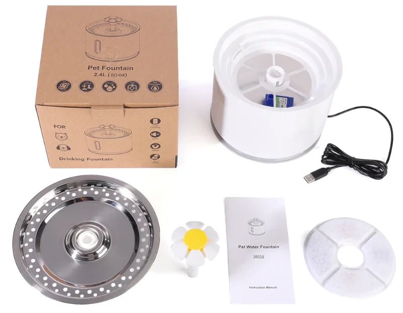 Bebedouro Automático com Filtro para Gatos e Cães