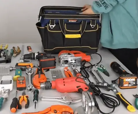 Bolsa de Ferramentas Reforçada com Base Rígida