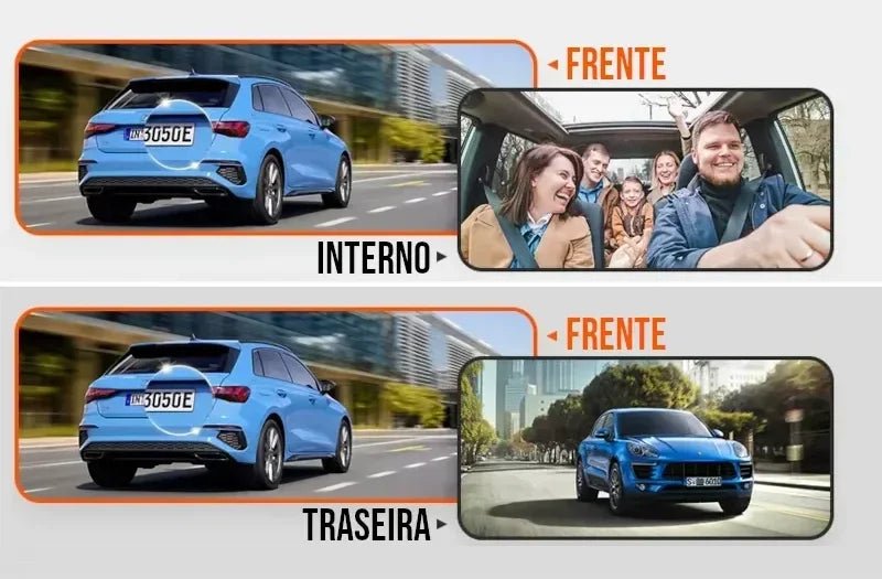 Câmera Veicular Interna Full HD Wi-Fi para Carro