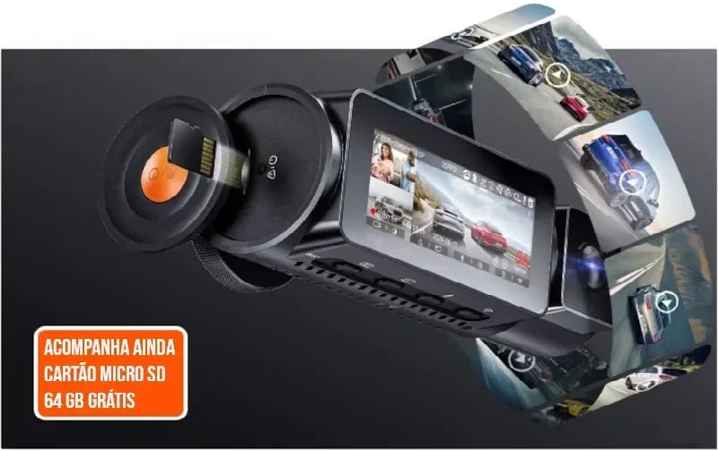 Câmera Veicular Interna Full HD Wi-Fi para Carro