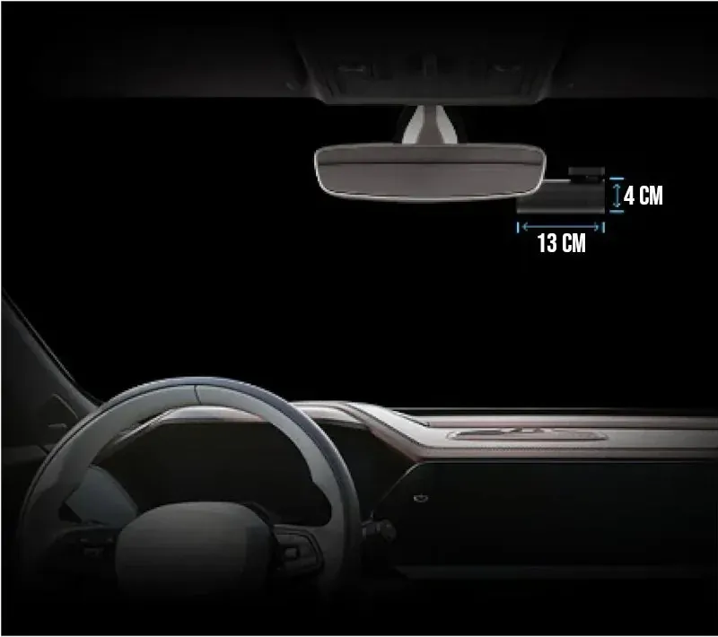 Câmera Veicular Interna Full HD Wi-Fi para Carro