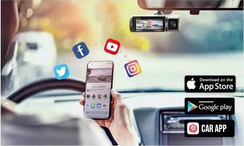 Câmera Veicular Interna Full HD Wi-Fi para Carro