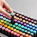Caneta Marcadora com Ponta Dupla e Cores Vibrantes