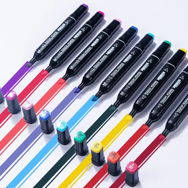 Caneta Marcadora com Ponta Dupla e Cores Vibrantes
