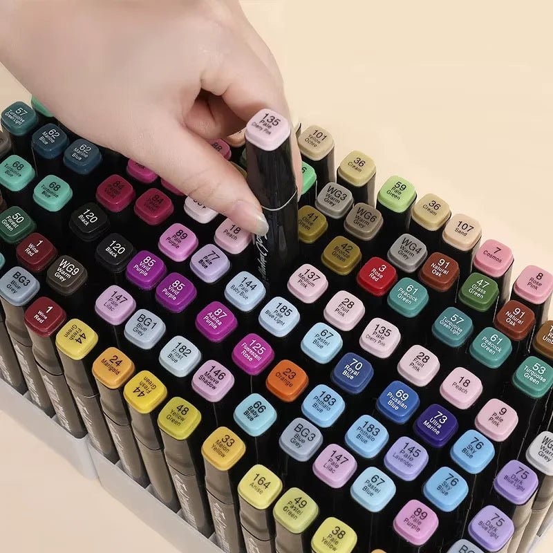 Caneta Marcadora com Ponta Dupla e Cores Vibrantes