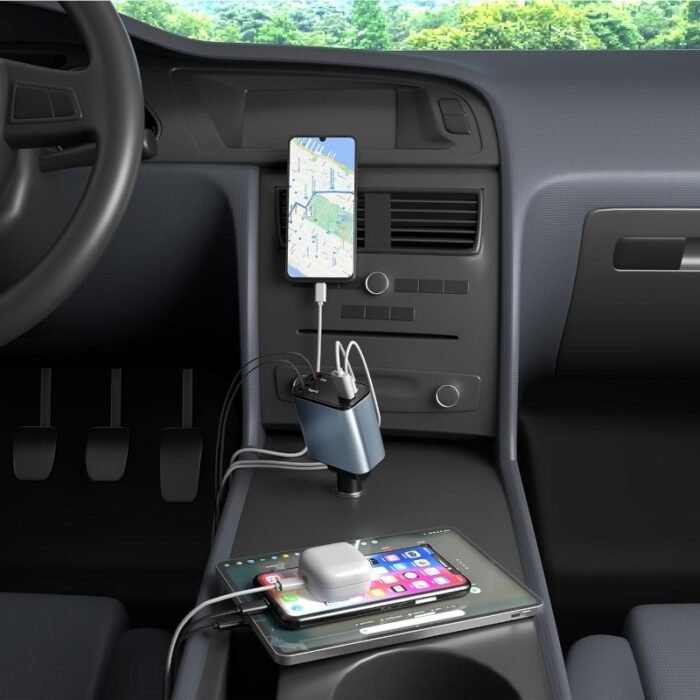 Carregador Veicular 4 em 1 Turbo Universal para Carro
