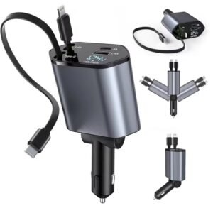 Carregador Veicular 4 em 1 Turbo Universal para Carro