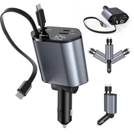Carregador Veicular 4 em 1 Turbo Universal para Carro