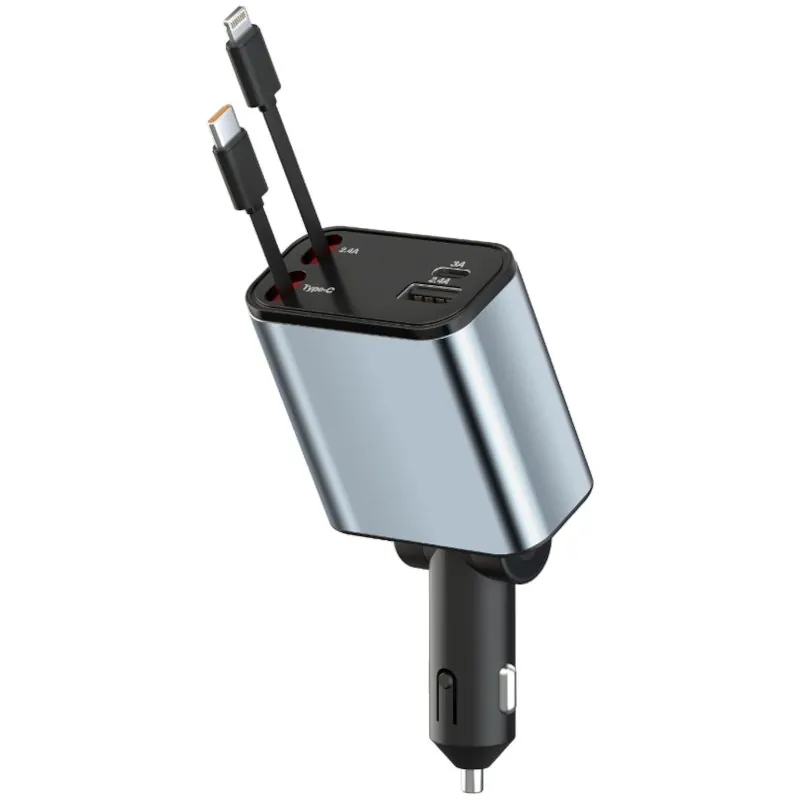 Carregador Veicular 4 em 1 Turbo Universal para Carro