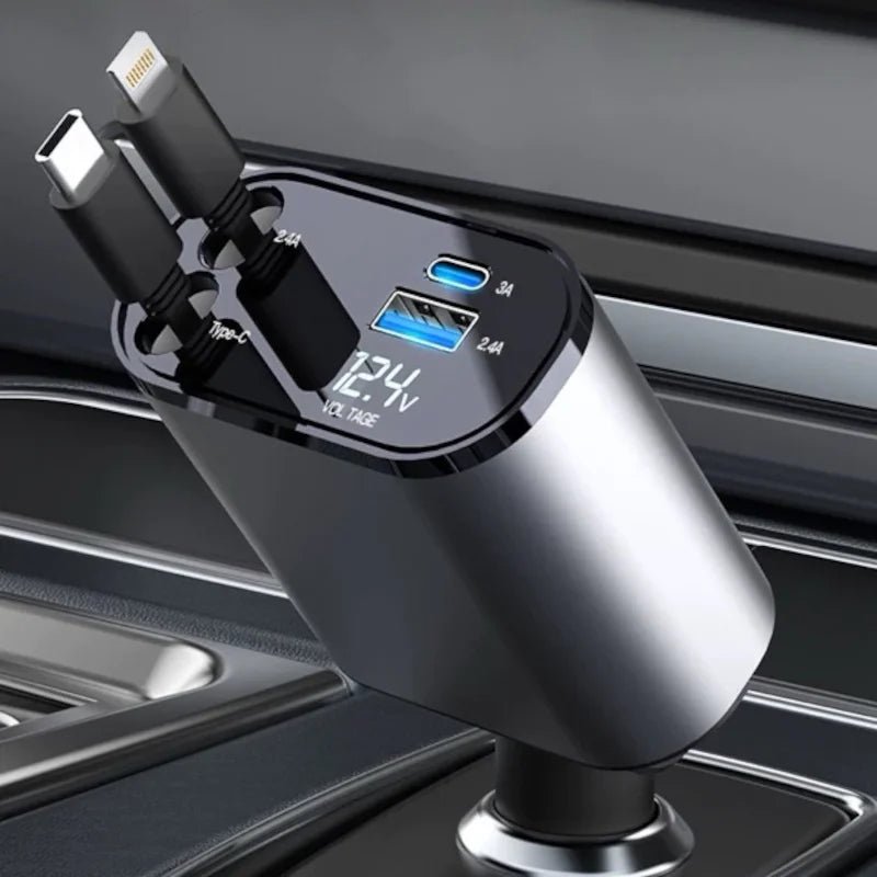 Carregador Veicular 4 em 1 Turbo Universal para Carro