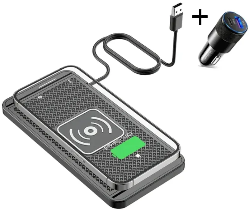 Carregador Sem Fio Veicular por Indução 15W
