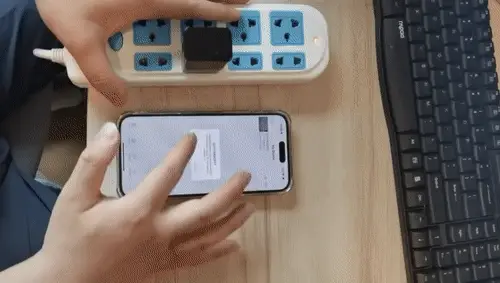 Carregador de Celular com Câmera Wifi Full HD