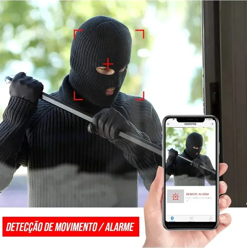 Carregador de Celular com Câmera Wifi Full HD