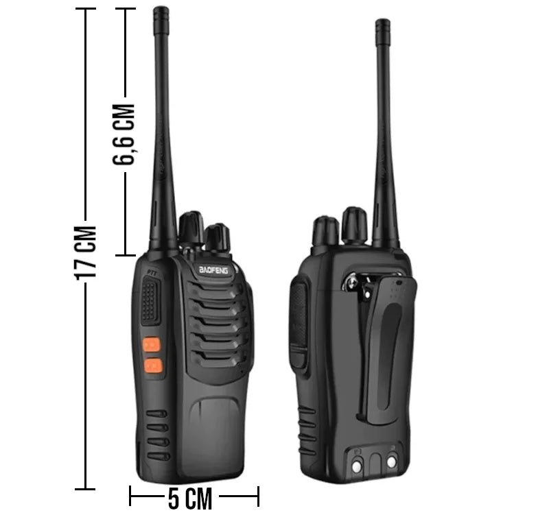 Kit Rádio Comunicador Profissional Baofeng com 2 Unidades