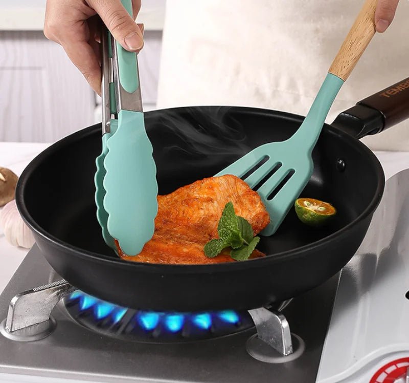 Kit Utensílios para Cozinha em Silicone com 19 Peças Completo