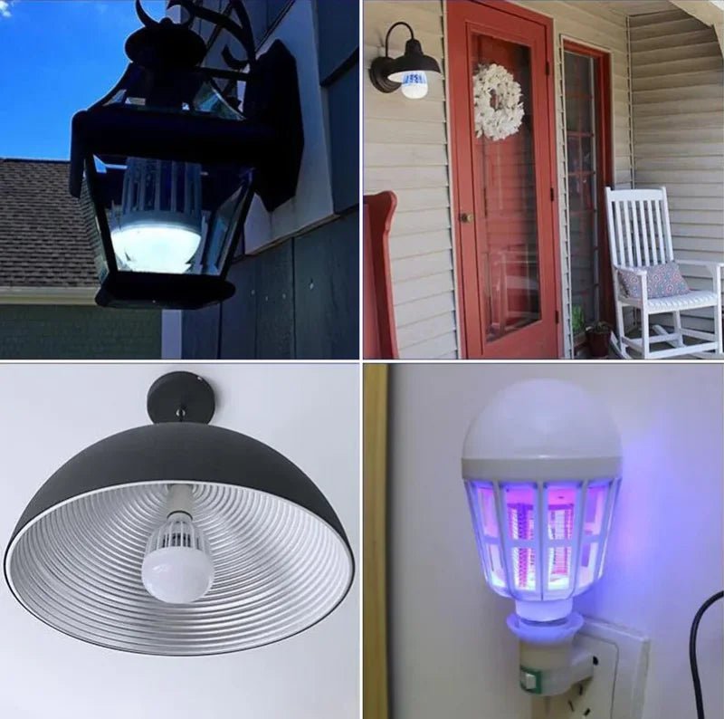 Lâmpada UV LED 2 em 1 com Repelente de Mosquitos