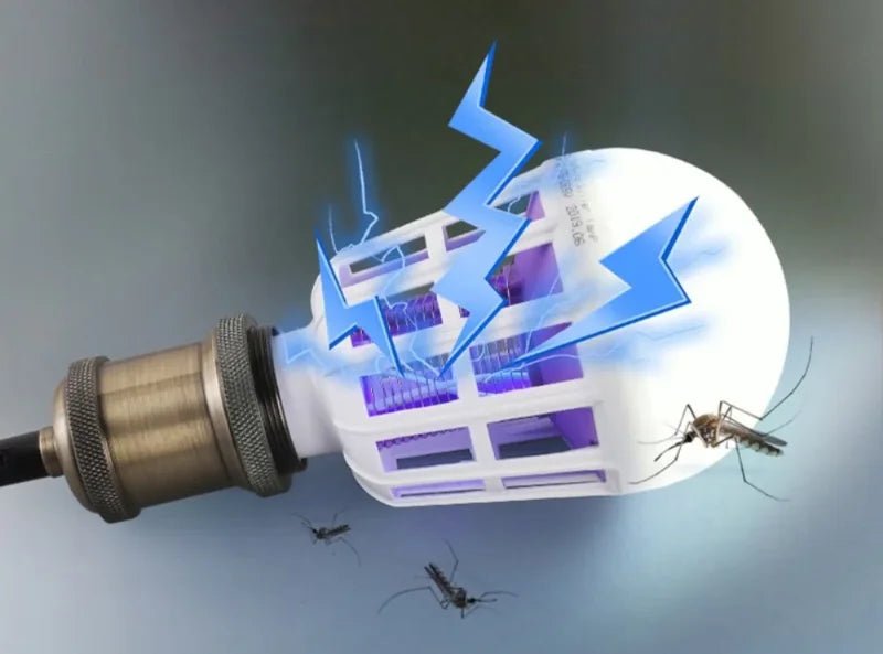 Lâmpada UV LED 2 em 1 com Repelente de Mosquitos