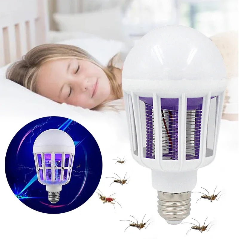 Lâmpada UV LED 2 em 1 com Repelente de Mosquitos