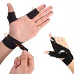 Luvas com Lanterna LED Recarregável e Impermeável