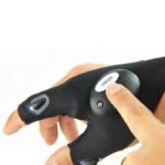 Luvas com Lanterna LED Recarregável e Impermeável
