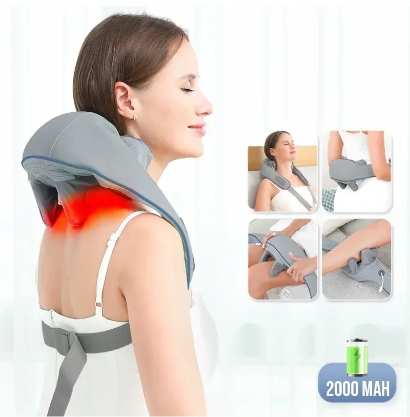 Massageador de Pescoço e Ombros Portátil Elétrico
