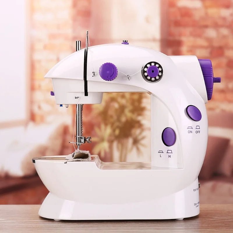 Mini Máquina Costura Elétrica Portátil com Mesa