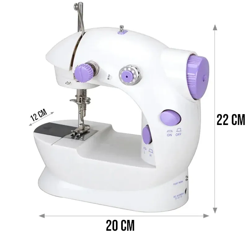 Mini Máquina Costura Elétrica Portátil com Mesa