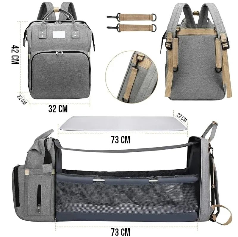Mochila Maternidade com Berço e Trocador