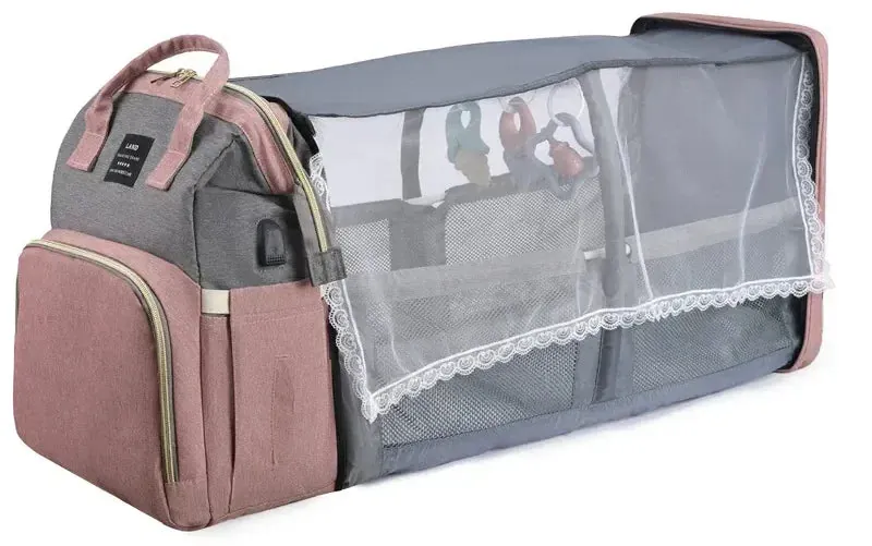 Mochila Maternidade com Berço e Trocador