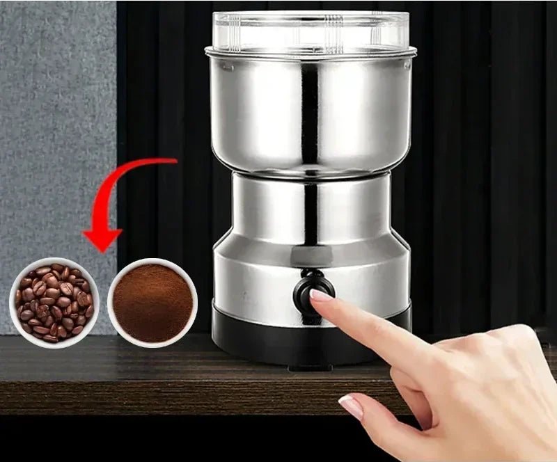 Moedor de Café Elétrico Inox para Grãos Portátil