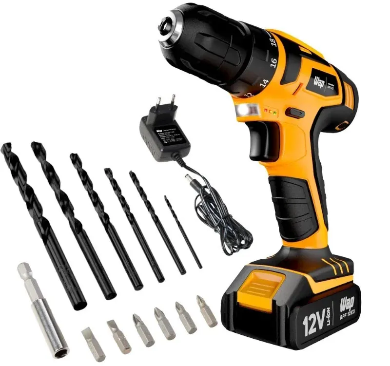 Parafusadeira e Furadeira Elétrica Bivolt com Maleta