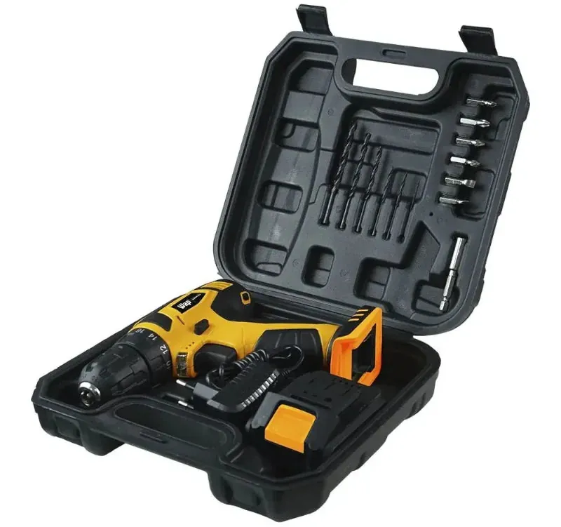 Parafusadeira e Furadeira Elétrica Bivolt com Maleta