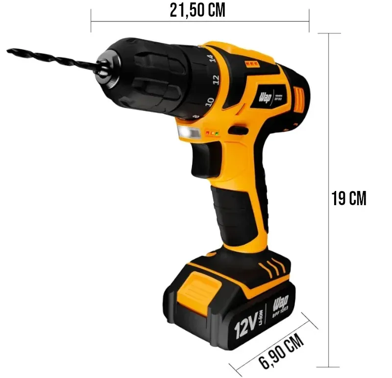 Parafusadeira e Furadeira Elétrica Bivolt com Maleta