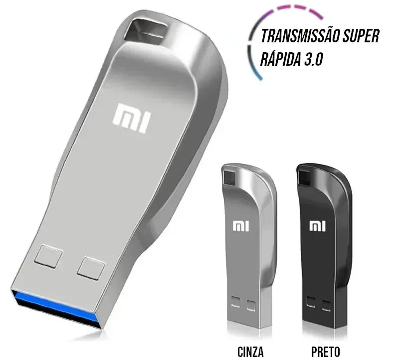 Pen Drive Xiaomi 64GB USB 3.0 Tipo C compatível com Celular