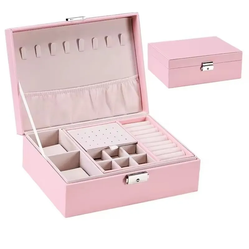 Porta-Joias de Veludo com Divisórias Internas